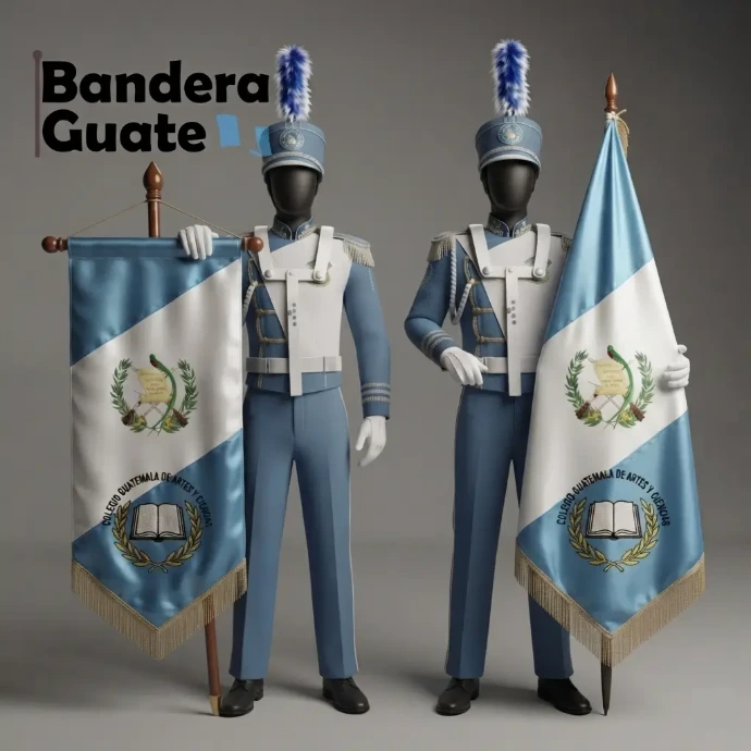 Banderas y estandartes para colegios en Guatemala