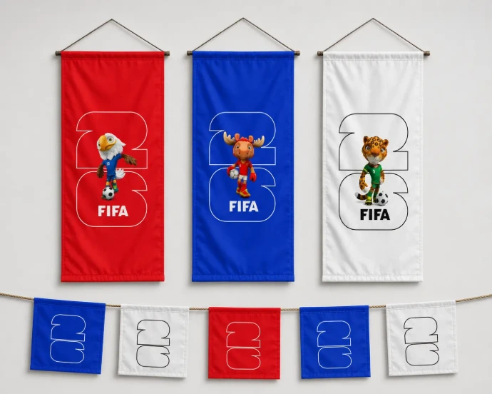 Banderolas del Mundial de Fútbol 2026