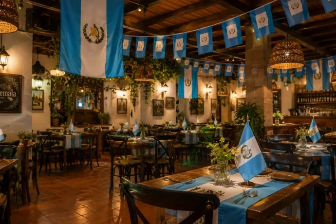 Banderas de guatemala para restaurantes