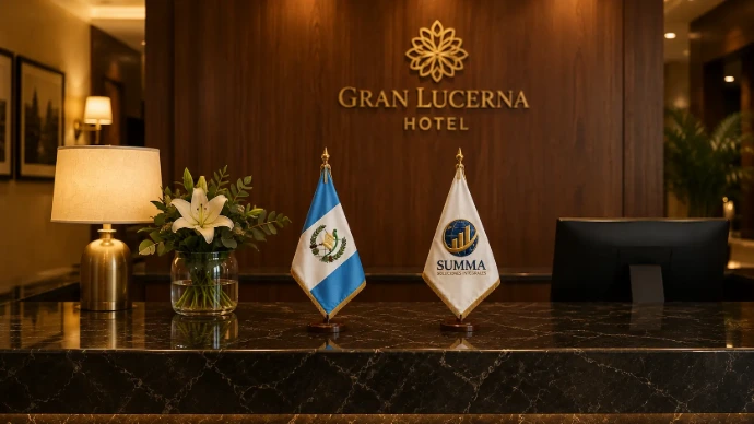 Banderas para recepción y hoteles