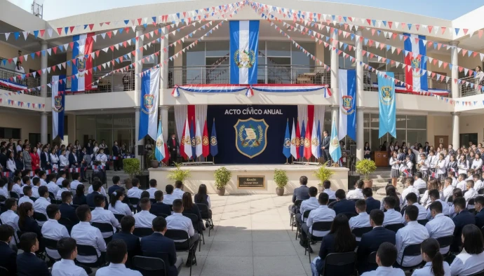 Banderas para colegios y actos cívicos