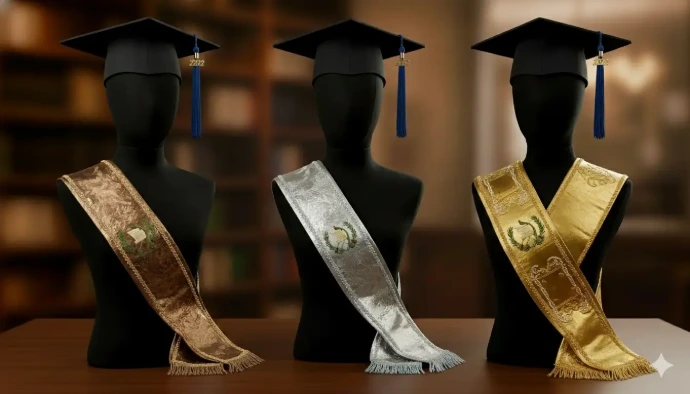 bandas de tela para colegios y graduaciones